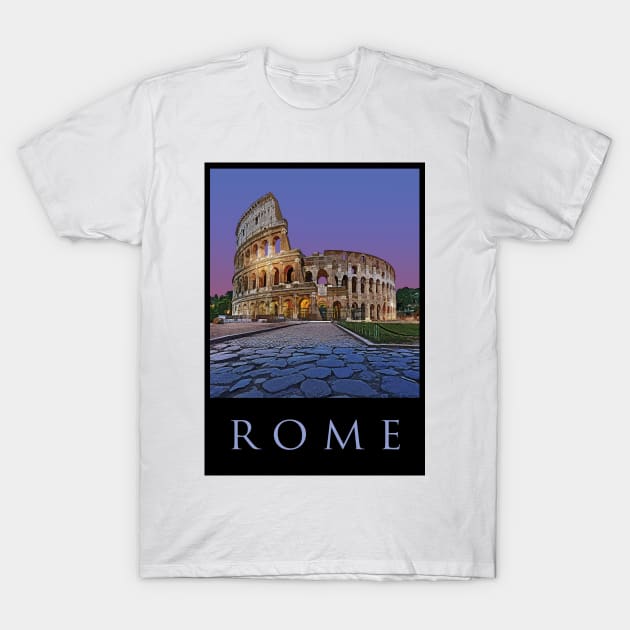 Colosseum,Rome,Travel Poster T-Shirt by BokeeLee